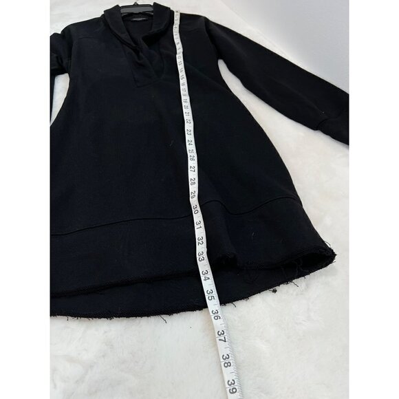 NWOTD Naked Wardrobe Size L Shawl Collar Long Sleeve Minidress Black - Picture 8 of 14